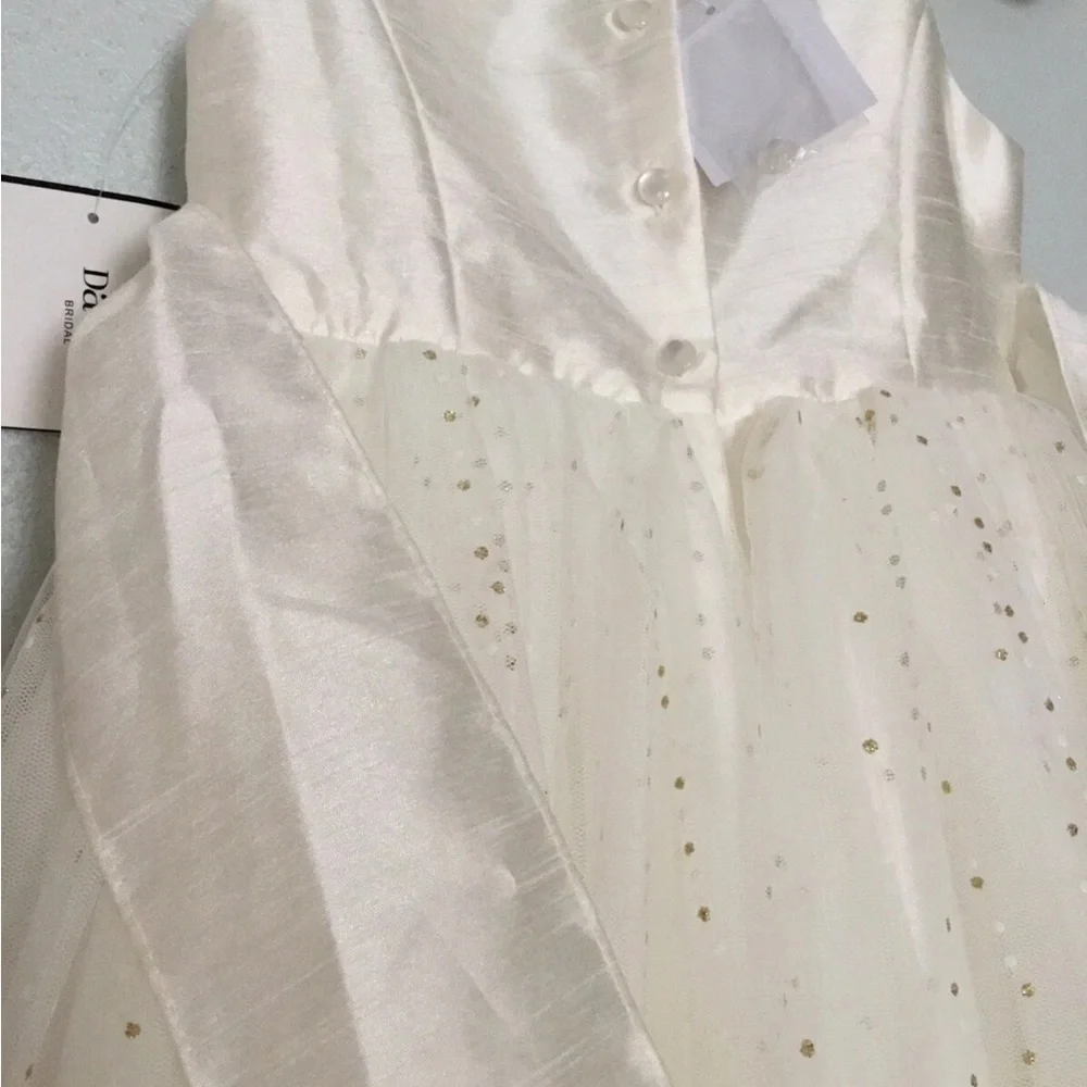 NWT Flower Girl Dress Recital Bridesmaid Formal Party Fairy Mesh Full Sparkle - Picture 4 of 10